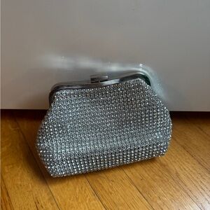 Elegant Silver Clutch Bag